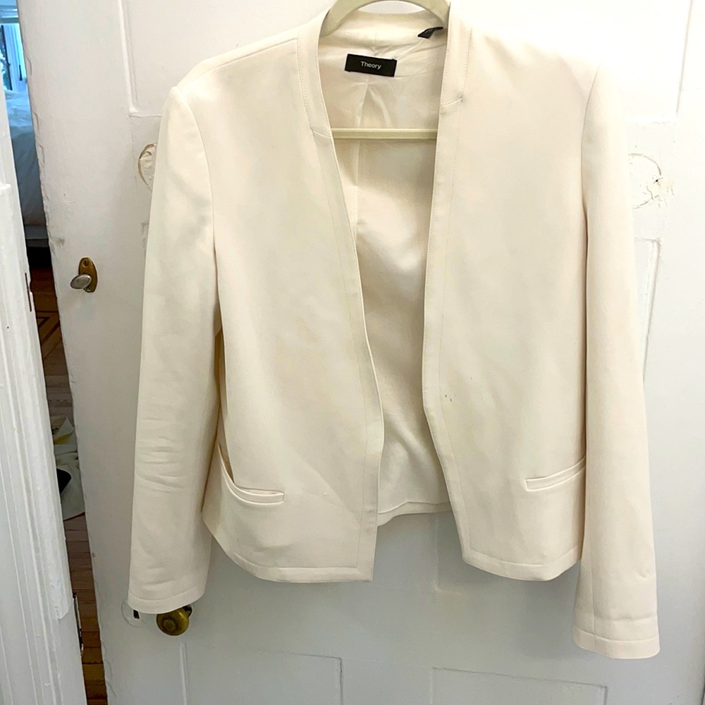 White/cream Thoery blazer